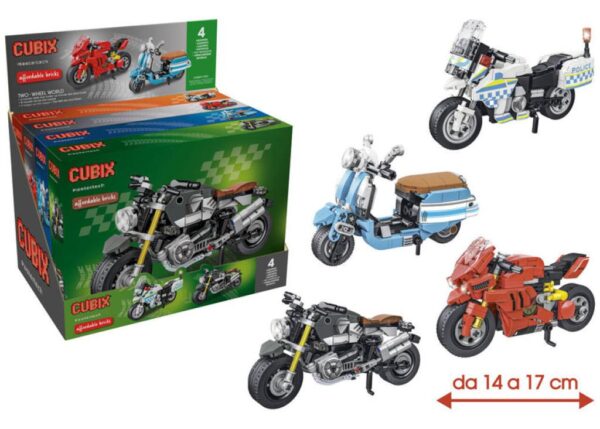 CUBIX COSTRUZIONI MOTO 4 ASS 4PZ D/BOX ART.43400