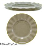 PIATTI SET 6 2.4CM TORTORA C/BORDO OR ART.491963