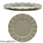 PIATTI SET 6 8.5CM TORTORA C/BORDO OR ART.491964