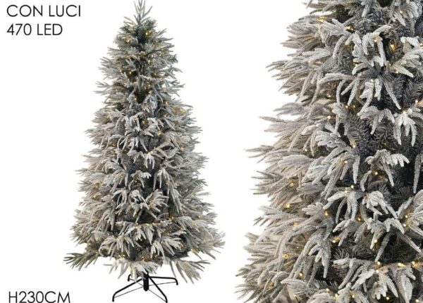 ALBERO DI NATALE.2.3/4023 PE/PVC C/470L M.MANA ART.485132
