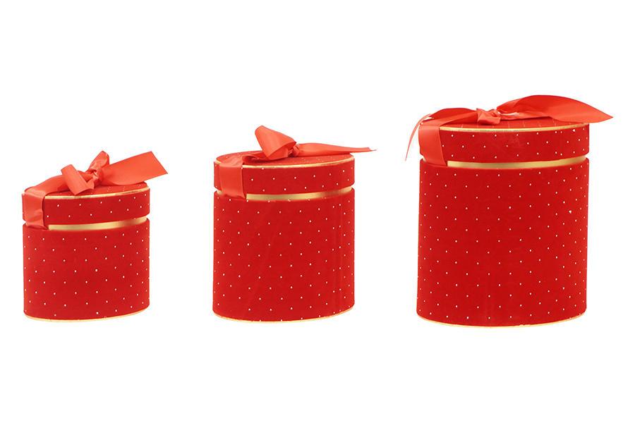 SCATOLA OVALE PICCOLA D.16CM ROSSO ART.7342018 SCATOLA OVALE PICCOLA D.16CM ROSSO ART.7342018