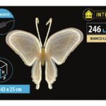 FARFALLA C/246LED BIANCO CALDO 30X43X25CM ART.7103043