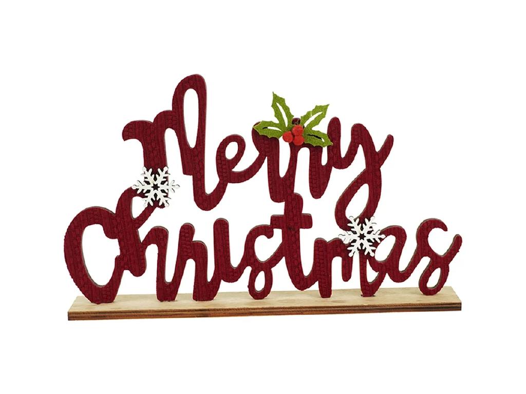 DECORAZIONE NATALIZIA SCRITTA MERRY CHRISTMAS 22X4X13.5CM M.514 ROSSO ART.69301546 DECORAZIONE NATALIZIA SCRITTA MERRY CHRISTMAS 22X4X13.5CM M.514 ROSSO ART.69301546