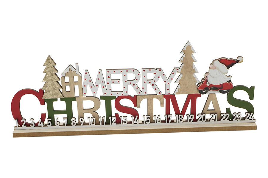 DECORAZIONE NATALIZIA SCRITTA MERRY C. 44X16,4X4CM M.256 ART.69301705 DECORAZIONE NATALIZIA SCRITTA MERRY C. 44X16,4X4CM M.256 ART.69301705