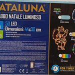 BABBO NATALE LUMINOSO 50LED 44X30CM BIANCO CALDO