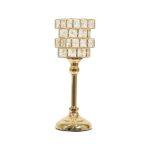 PORTACANDELA D.11X32,5CM M.MF25100 ORO ART.3579223