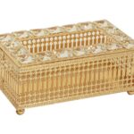 PORTATOVAGLIOLI 19,5X11X9CM ORO ART.3579243