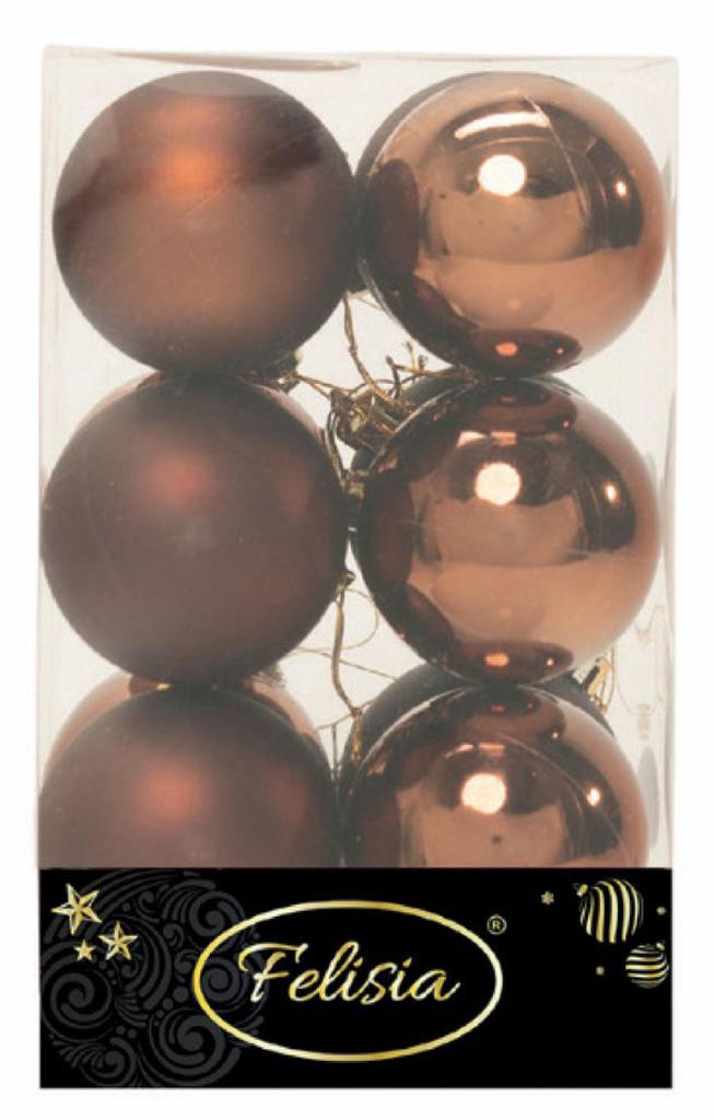 PALLE DI NATALE PLASTICA BROWN COFFEE ASS.TE LUCIDE + OPACHE 6CM - 12PZ PALLE DI NATALE PLASTICA BROWN COFFEE ASS.TE LUCIDE + OPACHE 6CM - 12PZ