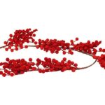 FESTONE BACCHE VELLUTO 125CM M.TY88-Y123Y3-1G ROSSO ART.50557600