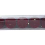 PALLE DI NATALE IN VELLUTO SET/5PZ 10 CM BORDEAUX ART.407227041
