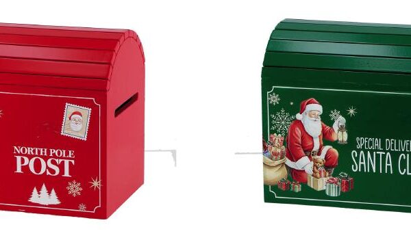 DECORAZIONE CASSETTA POSTALE MDF NATALE A2C 28X19X24 ART.118577