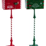 DECORAZIONE CASSETTA POSTALE FERRO NATALE ASS.2COL. 33X18XH103 ART.118585