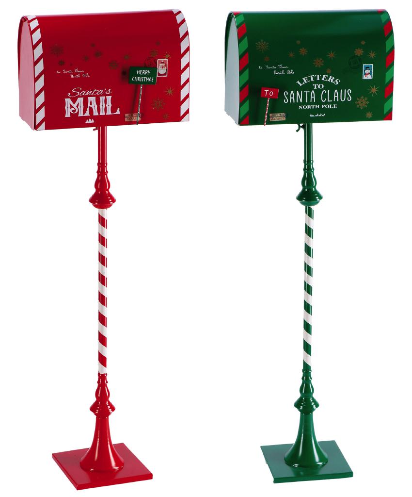 DECORAZIONE CASSETTA POSTALE FERRO NATALE ASS.2COL. 33X18XH103 ART.118585 DECORAZIONE CASSETTA POSTALE FERRO NATALE ASS.2COL. 33X18XH103 ART.118585