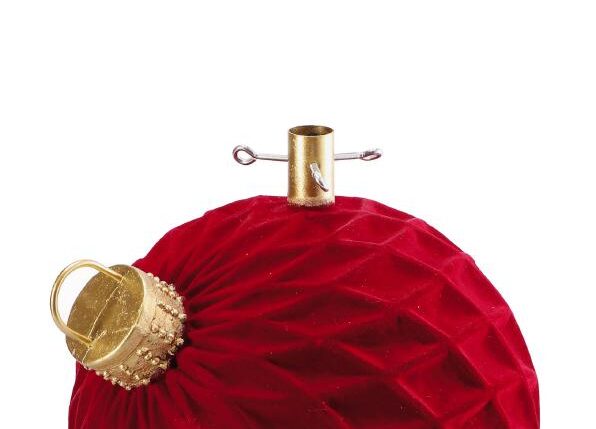 BASE ALBERO NATALE MAG PALLINA ROSSO SCURO D41X42 ART.119802