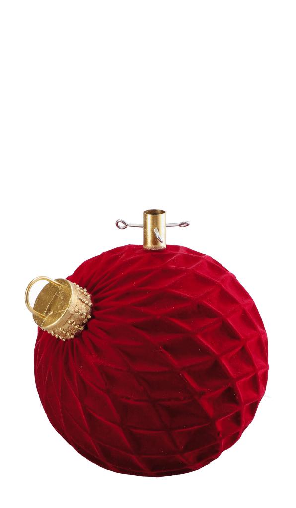 BASE ALBERO NATALE MAG PALLINA ROSSO SCURO D41X42 ART.119802 BASE ALBERO NATALE MAG PALLINA ROSSO SCURO D41X42 ART.119802