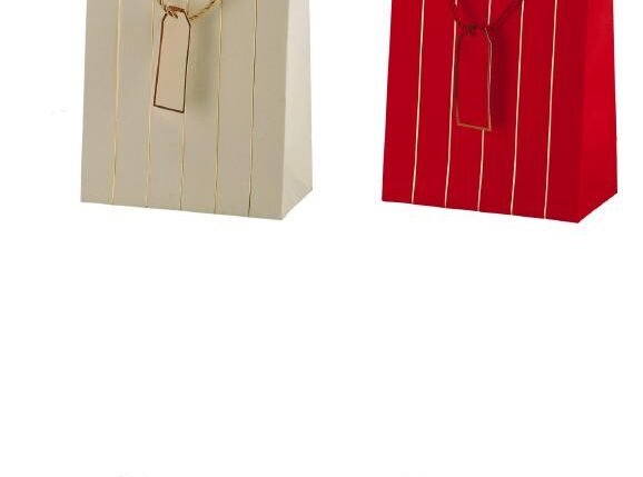 BORSA CARTA NATALE ASS.2D2C CM18X10XH23 ART.121544