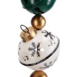DECORAZIONE NATALIZIA ALBERO FERRO PALLINE DIAM16XH67 ART.122097
