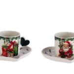 TAZZINE CAFFE'+PIATTINO NBC NATALIZIA 2D D6XH6 ART.122266
