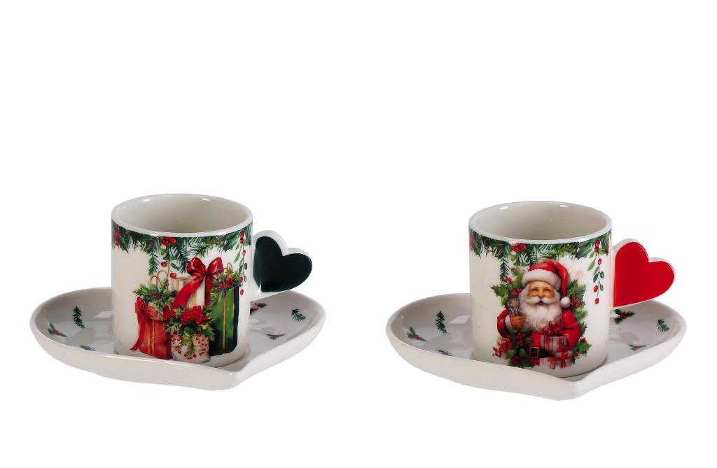 TAZZINE CAFFE'+PIATTINO NBC NATALIZIA 2D D6XH6 ART.122266 TAZZINE CAFFE'+PIATTINO NBC NATALIZIA 2D D6XH6 ART.122266