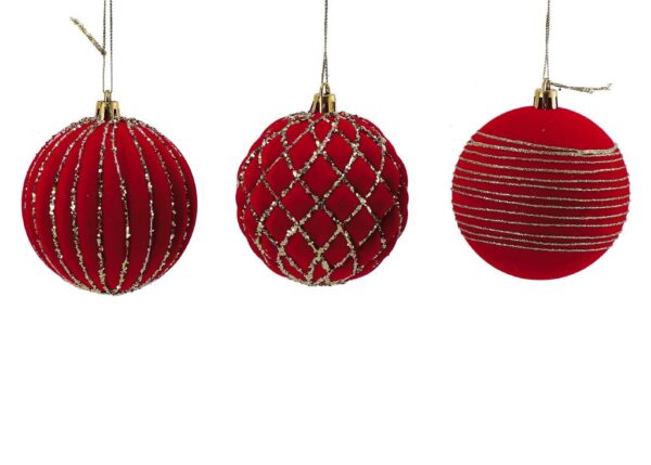 PALLINA DI NATALE ROSSA E12 A3D DIAM8 ART.122940
