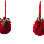 PALLINA DI NATALE PLAST+TESS ROSSA DIAM15 ART.123268