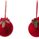 PALLINA DI NATALE PLAST+TESS ROSSA DIAM26 ART.123269