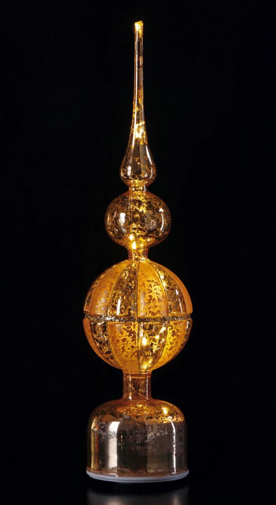 PUNTALE ALBERO DI NATALE LED ROTA ORO D9XH40 ART.123357 PUNTALE ALBERO DI NATALE LED ROTA ORO D9XH40 ART.123357