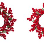 GHIRLANDA+BACCHE NATALE ASS.2COL. DIAM52 ART.124851