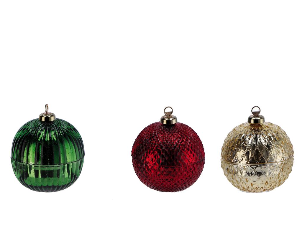 SCATOLA PALLINA NATALE ASS.3COL. D11XH13 ART.125185 SCATOLA PALLINA NATALE ASS.3COL. D11XH13 ART.125185