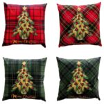 DECORAZIONE NATALIZIA CUSCINO TESSUTO ASS.4FANTASIE CM45X45 ART.126648