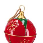 DECORAZIONE NATALIZIA PALLINA LATTA APPE DIAM25 ART.127053