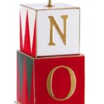 DECORAZIONE NATALIZIA ALBERO FERRO CUBI SCRITTA NOEL CM29X29XH87 ART.127067
