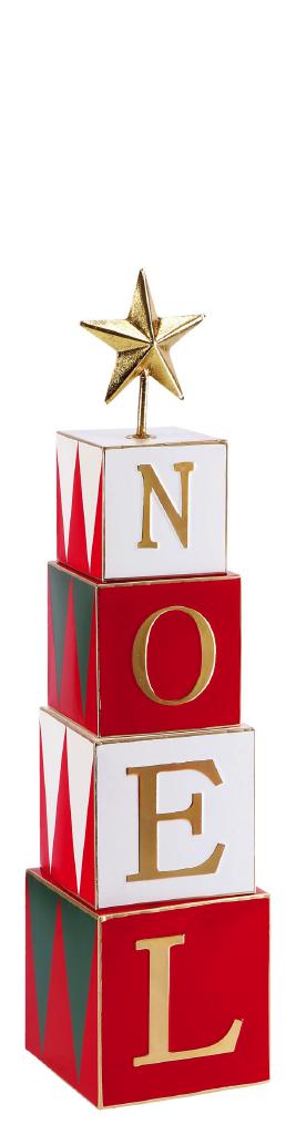 DECORAZIONE NATALIZIA ALBERO FERRO CUBI SCRITTA NOEL CM29X29XH87 ART.127067 DECORAZIONE NATALIZIA ALBERO FERRO CUBI SCRITTA NOEL CM29X29XH87 ART.127067