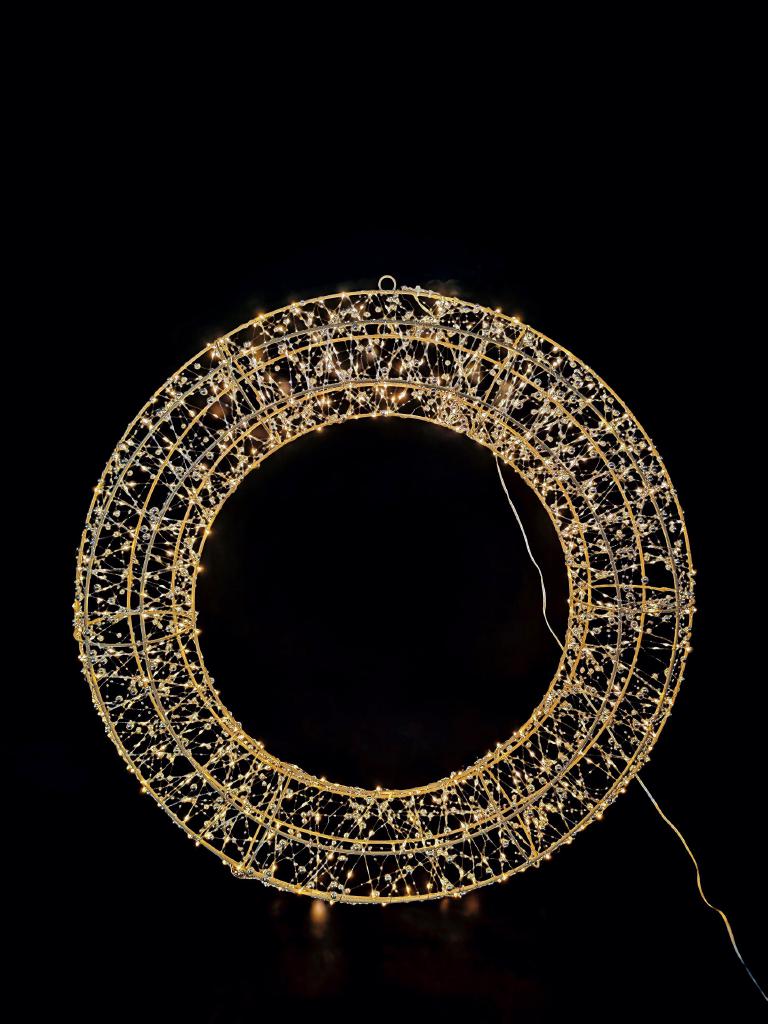 GHIRLANDA FERRO 720LED EST NAT DIAM70 ART.127084 GHIRLANDA FERRO 720LED EST NAT DIAM70 ART.127084