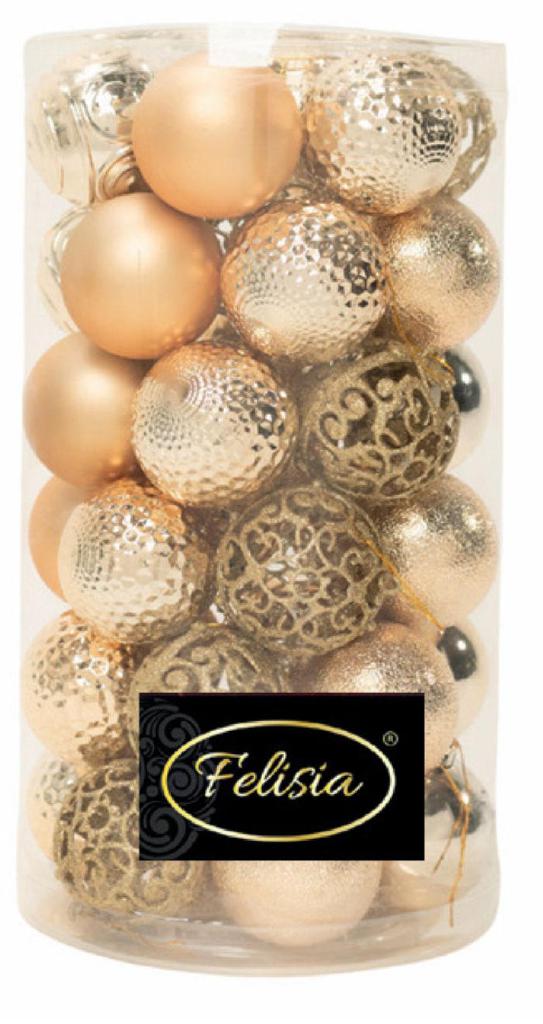 PALLE DI NATALE PLASTICA ORO ASS.TE CON DIVERSI DECORI 6CM - 36PZ PALLE DI NATALE PLASTICA ORO ASS.TE CON DIVERSI DECORI 6CM - 36PZ